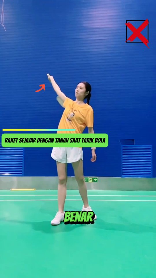 teknik yang benar dalam melakukan backhand clear badminton # ...