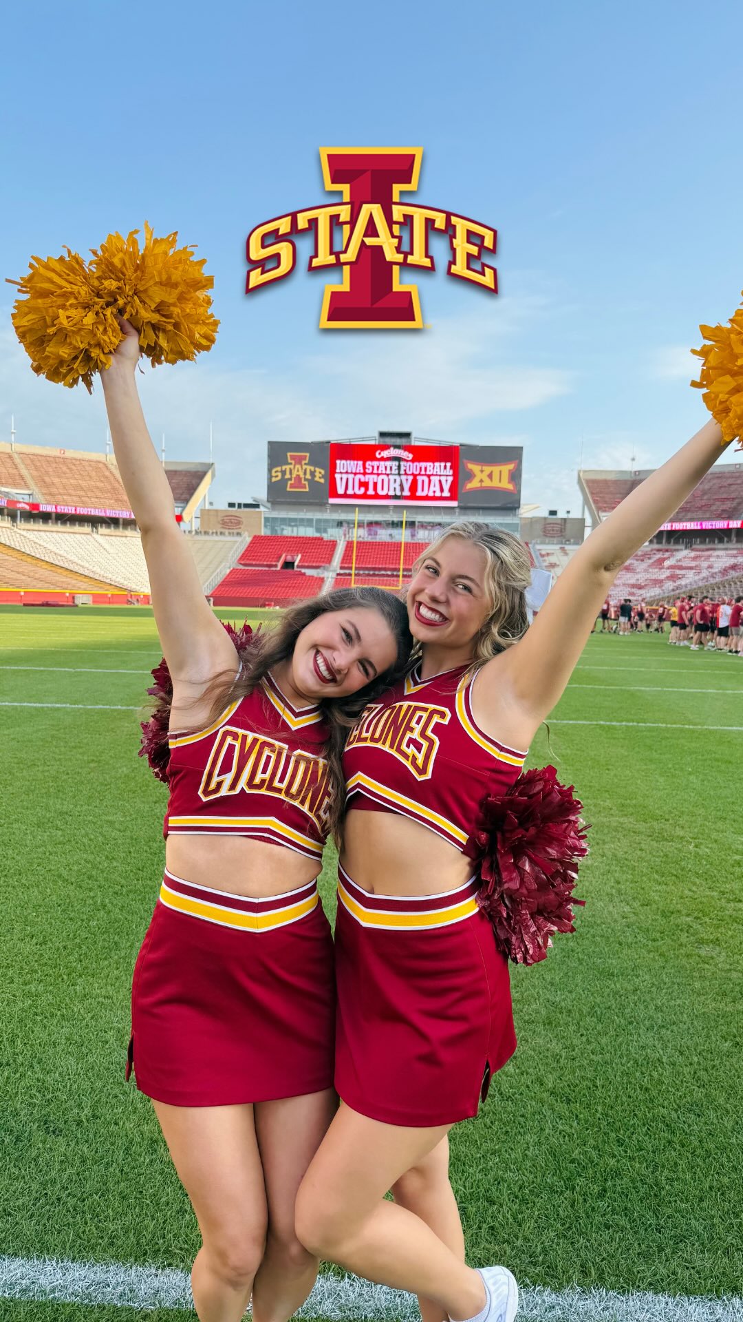 POV: You ask Cyclone Cheer how excited we are for our first home game ...