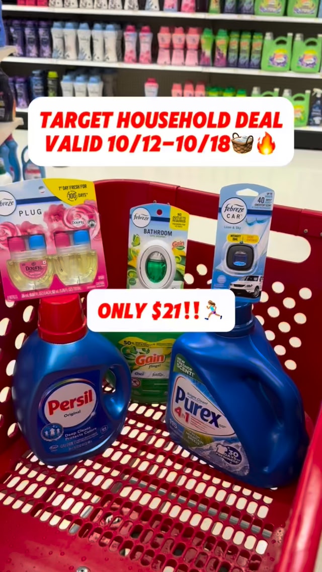 Target Laundry Deal 10/12-10/18😍🧺🔥ONLY $21 for all 6 products, Gain ...