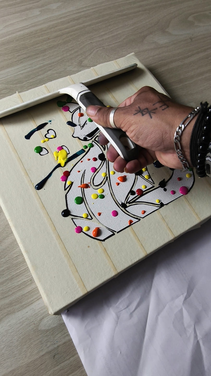 Easy art in seconds 🎨 😍⚡ Easy cat painting 🐅🐾😻😺 . . . . . . . # ...