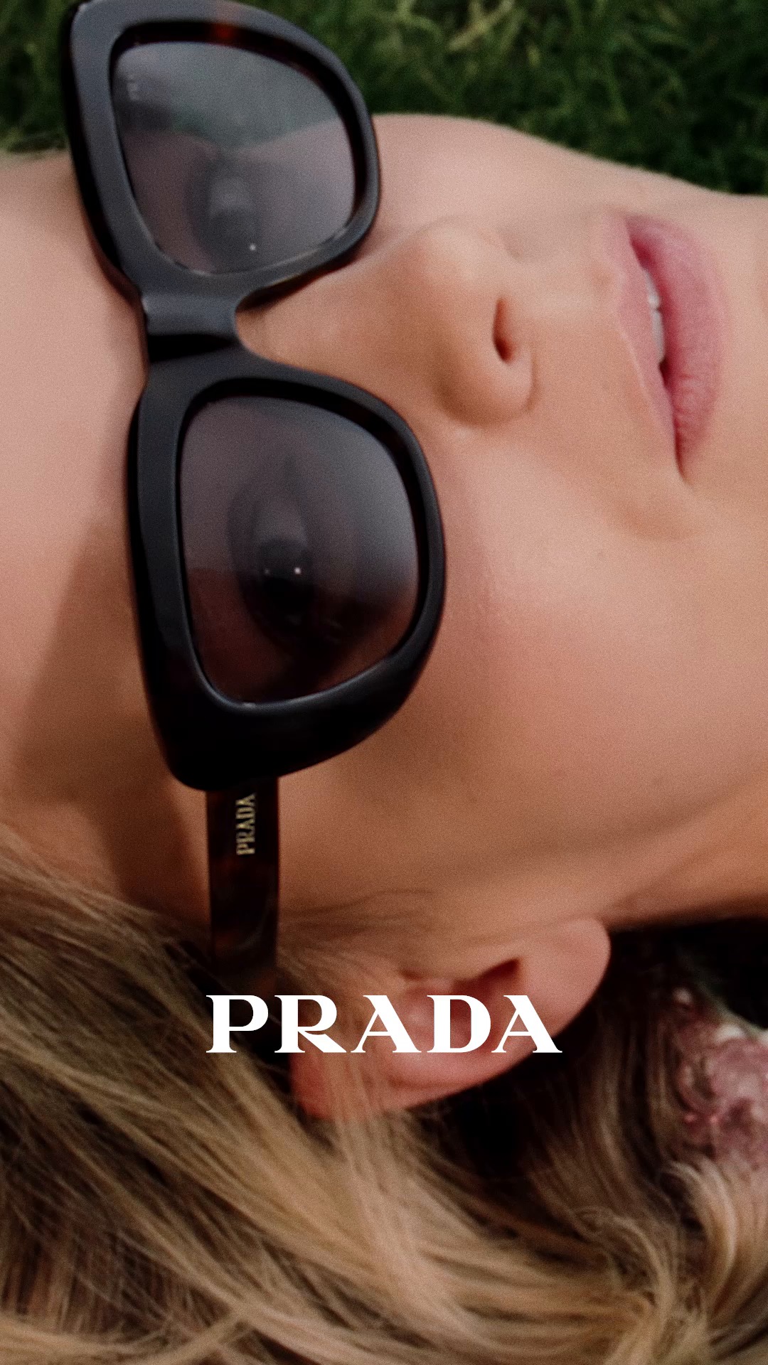 Prada sunglasses explore bold volumes and oversized frames