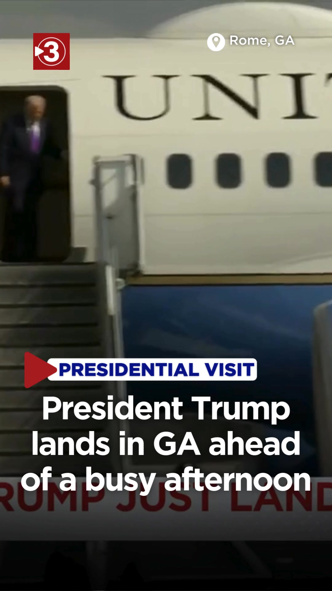 THE EAGLE HAS LANDED: President Trump aboard Air Force One has just ...