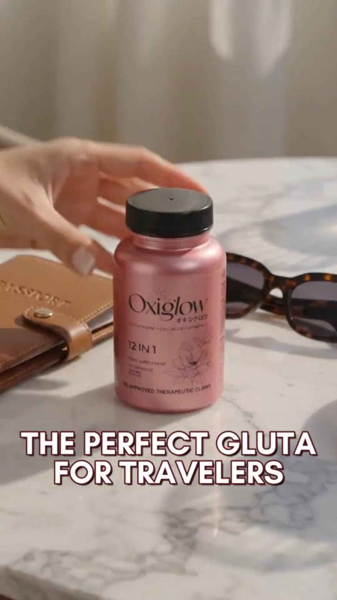 oxiglow glutathione ✈️ Travel ka na, pero ready ba ang katawan mo sa lahat ng ganap?, Kain nang kain, puyat, lakad nang lakad, at bilad sa araw—part talaga ng travel. 😅, That’s why Anti-Stress Gluta is your travel protective properties B Complex Injection - جرعة شباب للبشرة Count:60pcs