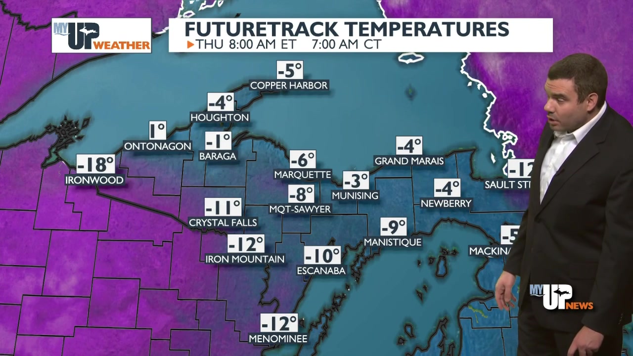 Layer up tonight! Below zero wind chills are expected through Thursday ...