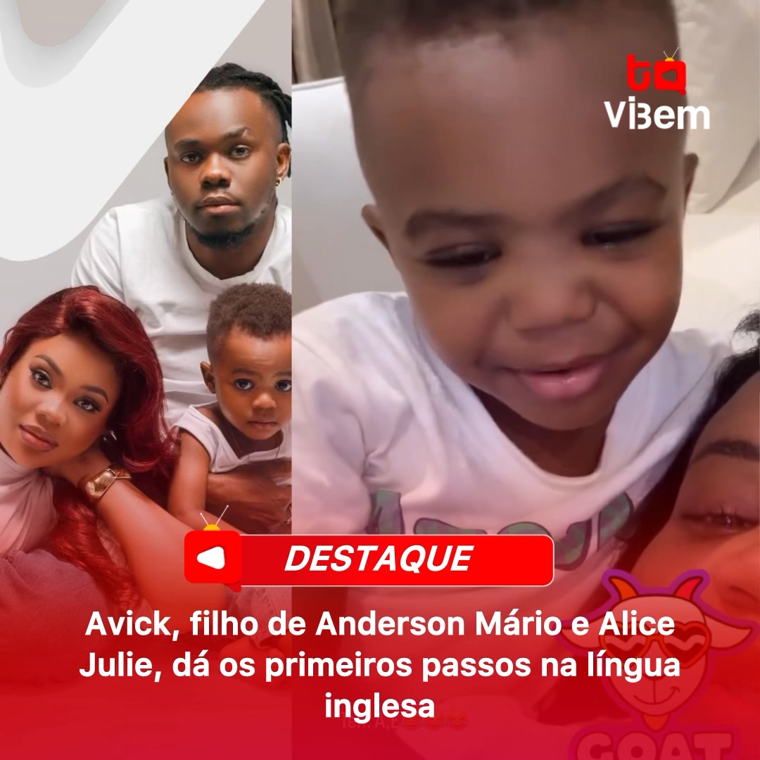Avick, filho de Anderson Mário e Alice Julie, dá os primeiros passos na ...