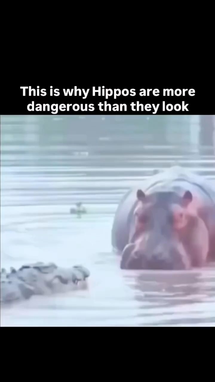 Hippo takes big bite out of boat rotor. Originally published in