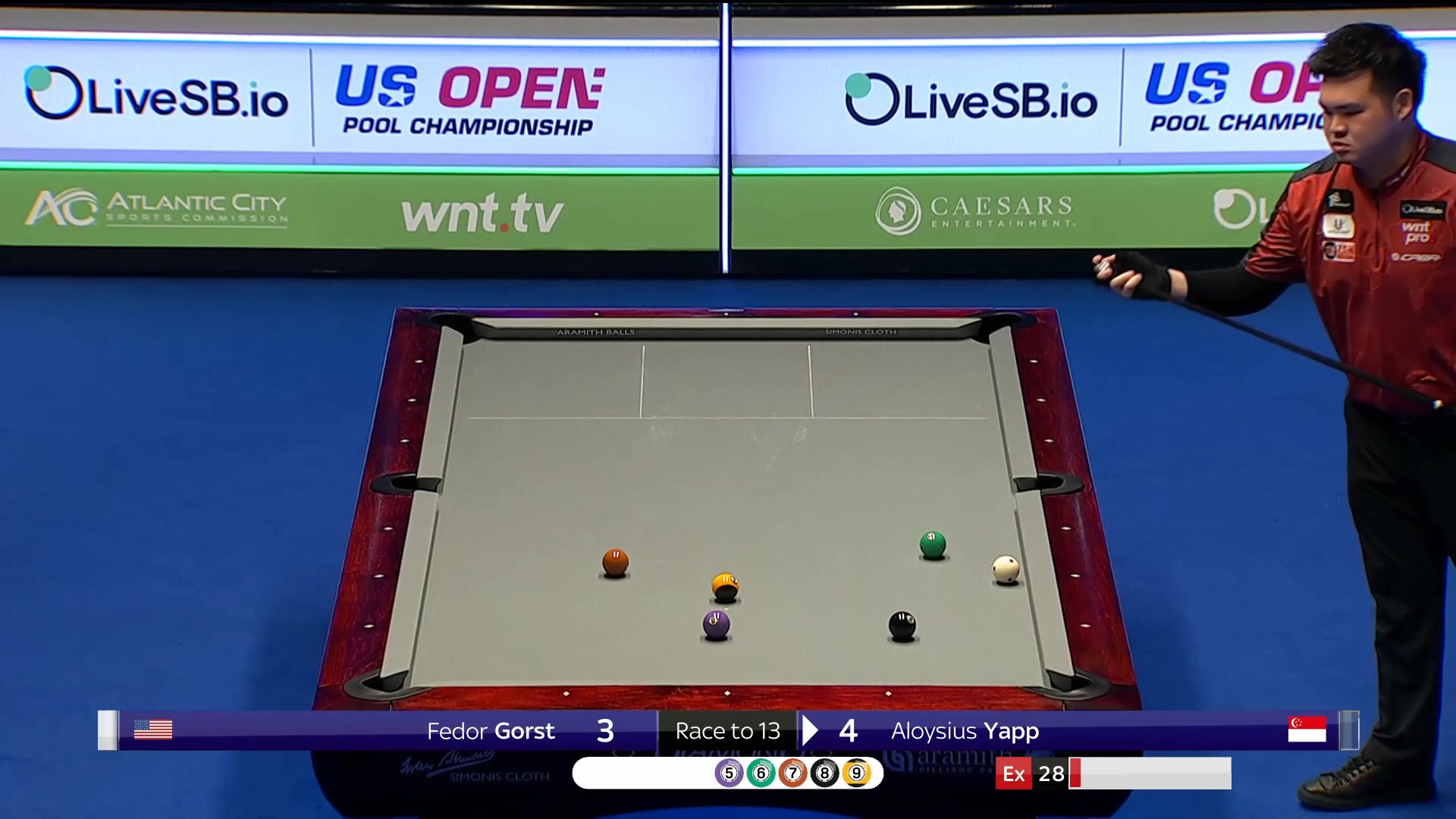 Yapp back to two in front. Lovely stuff from the Florida Open champion ...