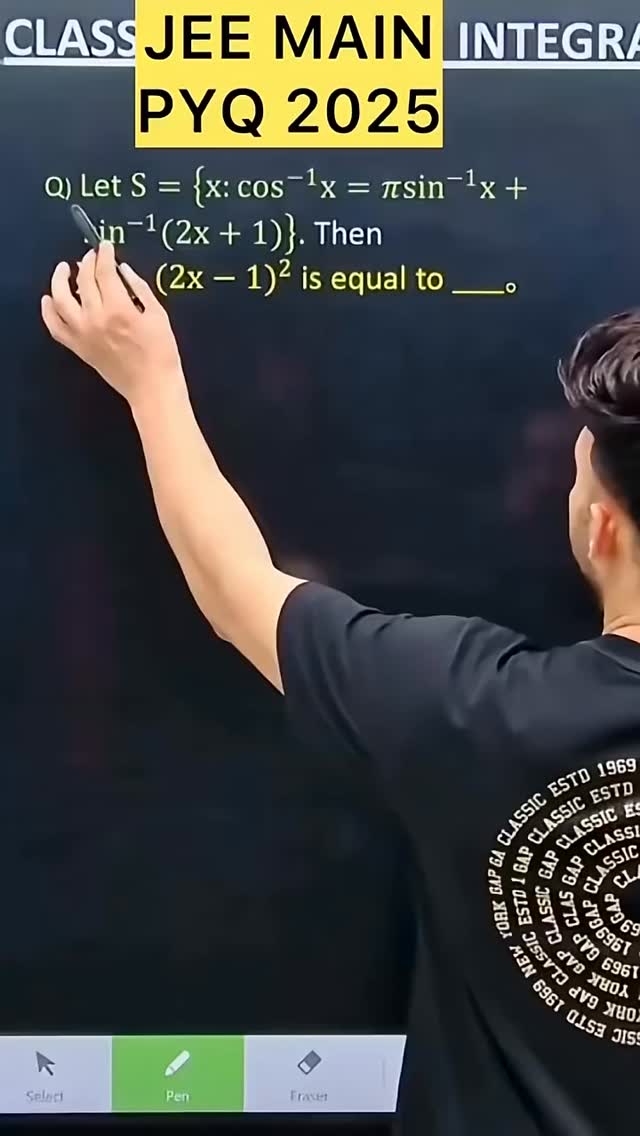 その他 Q Q) Let S={x:cos^(−1) x=𝜋sin^(−1) x+ sin^(−1) (2x+1)}. Then