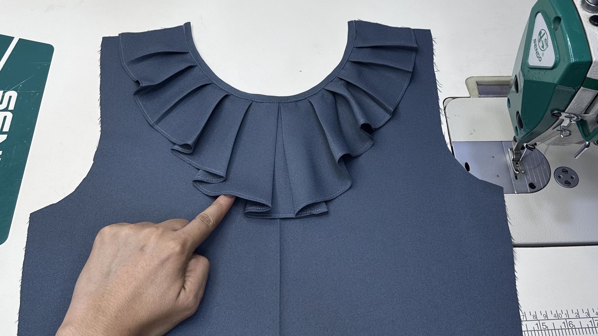 Ruffle Neck Blouse : Step-by-Step Sewing Tutorial #การเย็บผ้า #mayvá # ...