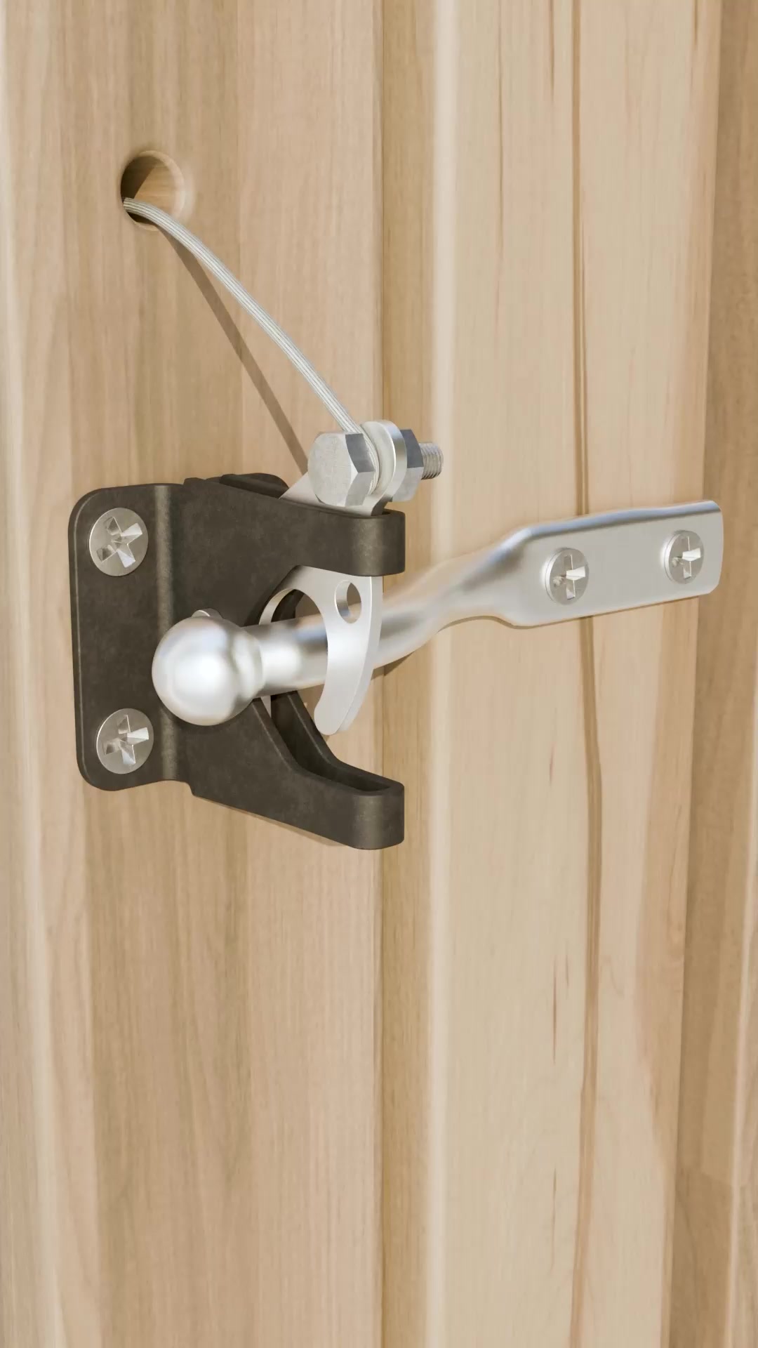 Simple DIY latch design -Both side unlockble. #gates #latch #diy ...