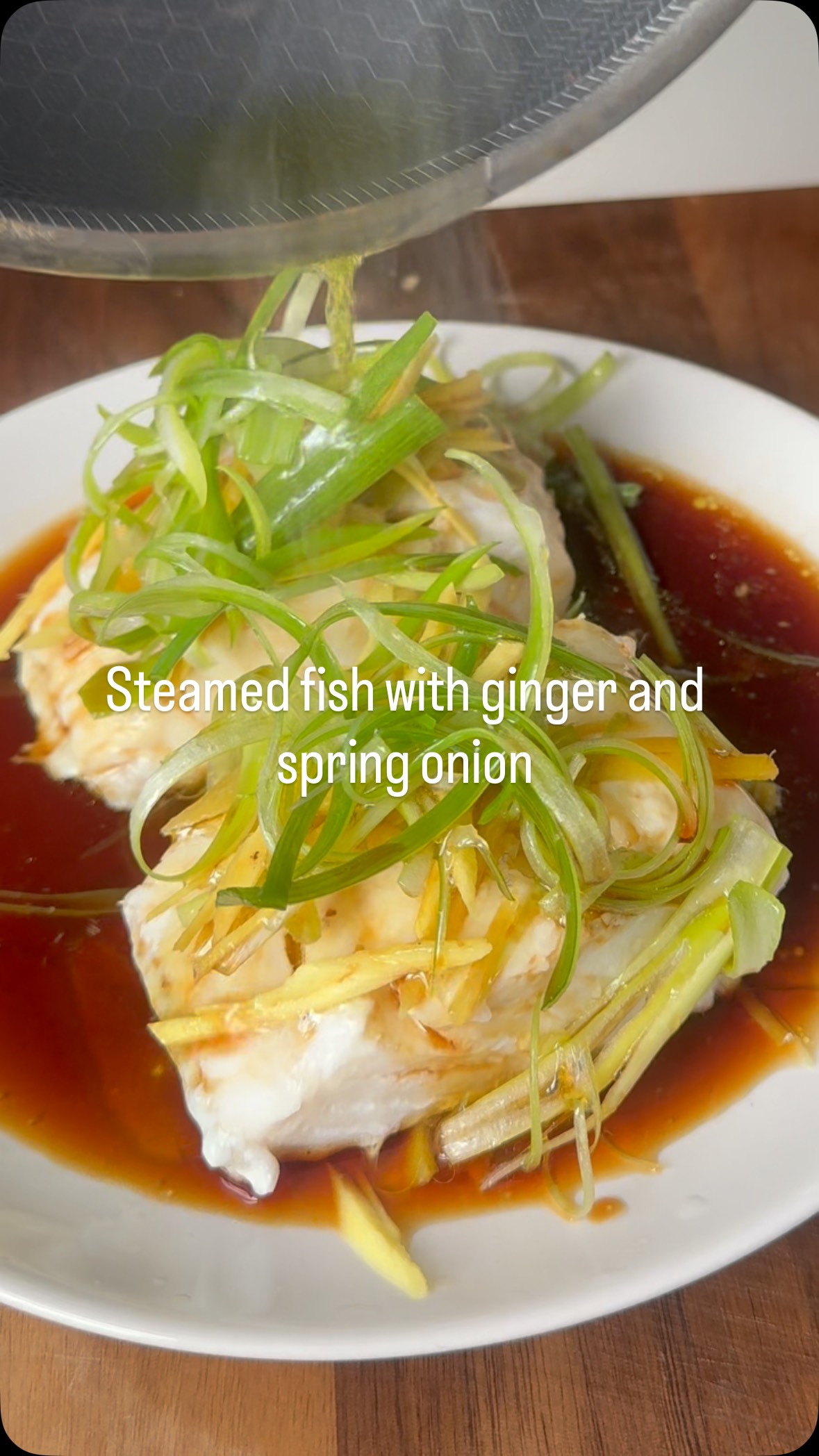 Ginger and spring onion steamed fish A quick delicious and healthy ...