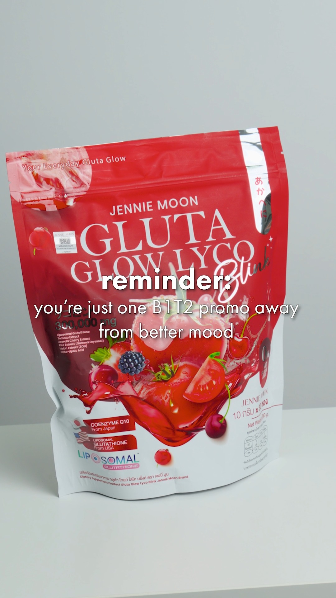 glutathione shopee This is your sign to stop overthinking and start checking out. Jennie Moon's BUY 1 TAKE 2 promo won't wait forever. 😌💖, Shopee: https://shopee.ph/jenniemoonskincareph, TikTok Shop: aura-by-gem Uni-Nature's Pride Radiant Glow Essentials L-Glutathione with Cranberry 279g:Uni-Nature's Pride Radiant Glow Essentials L-Glutathione with Cranberry 279g glutathione made in japan