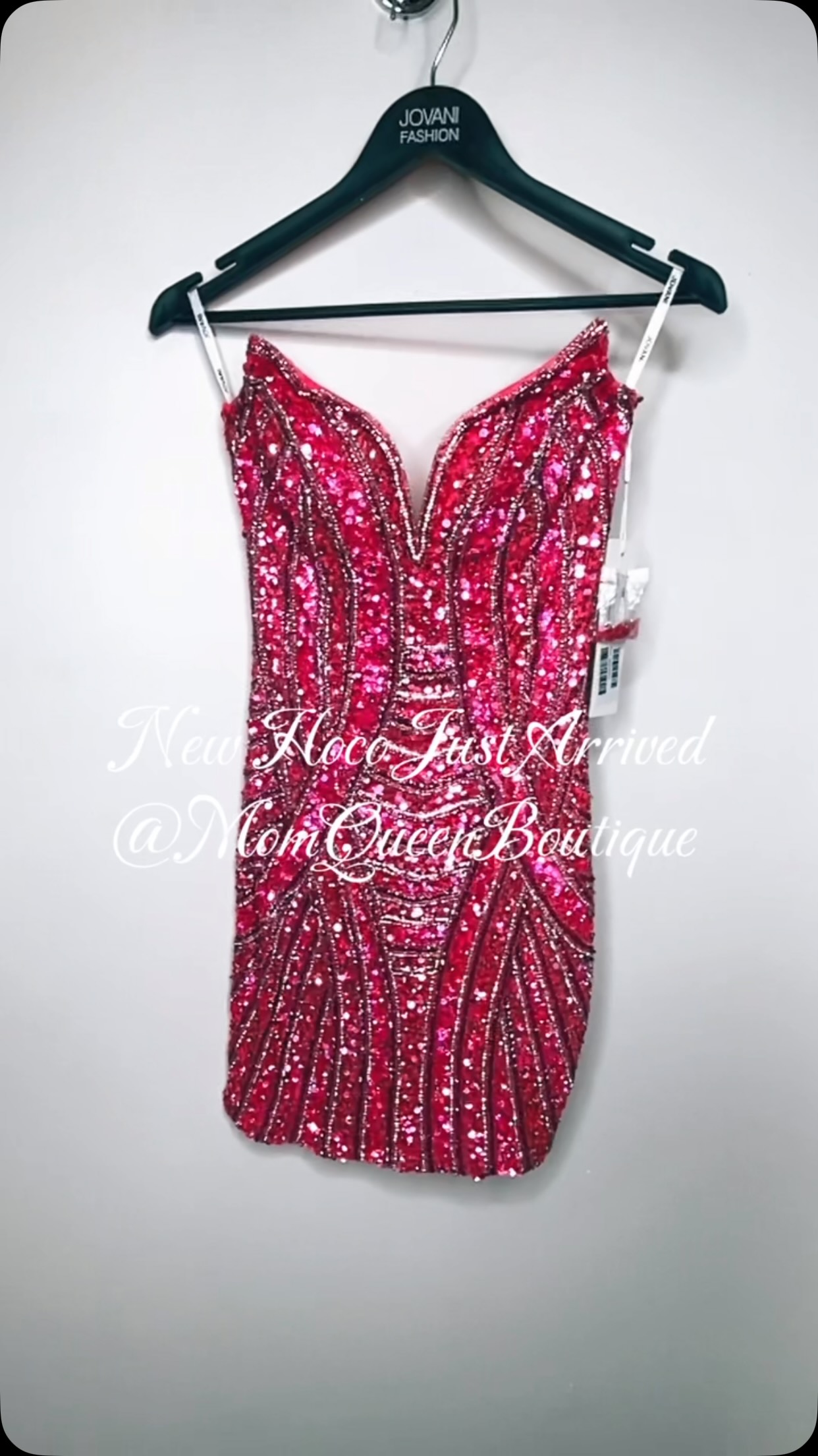 hot pink hoco dress sparkly 💃✨ NEW HOMECOMING JUST HIT THE FLOOR! ✨💃, We JUST got in NEW DRESSES and they are SO GOOD. 😍🔥 Sequins, sparkle, bold colors & all the statement looks!, 👗 Come try them on + CLAIM YOUR for hot pink pink homecoming dress