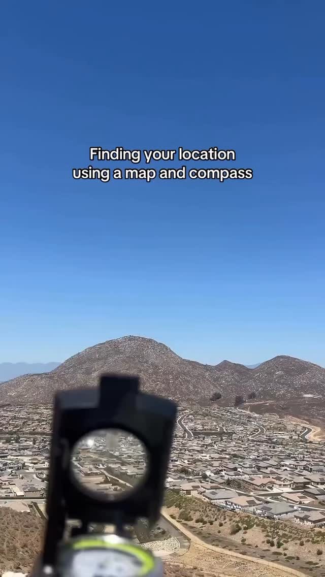 How to do a resection using your map & compass 🗺️ 🧭 . . . # ...