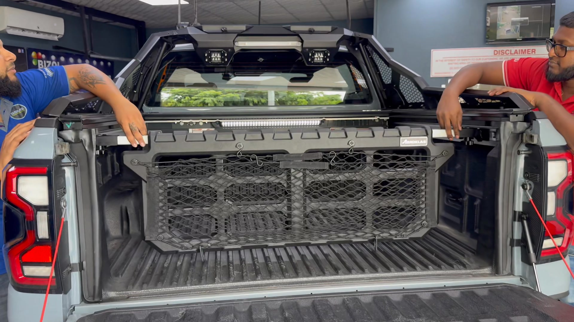 AEROKLAS CARGO DIVIDER Supplied & Installed on Ford Ranger Raptor 2024 ...