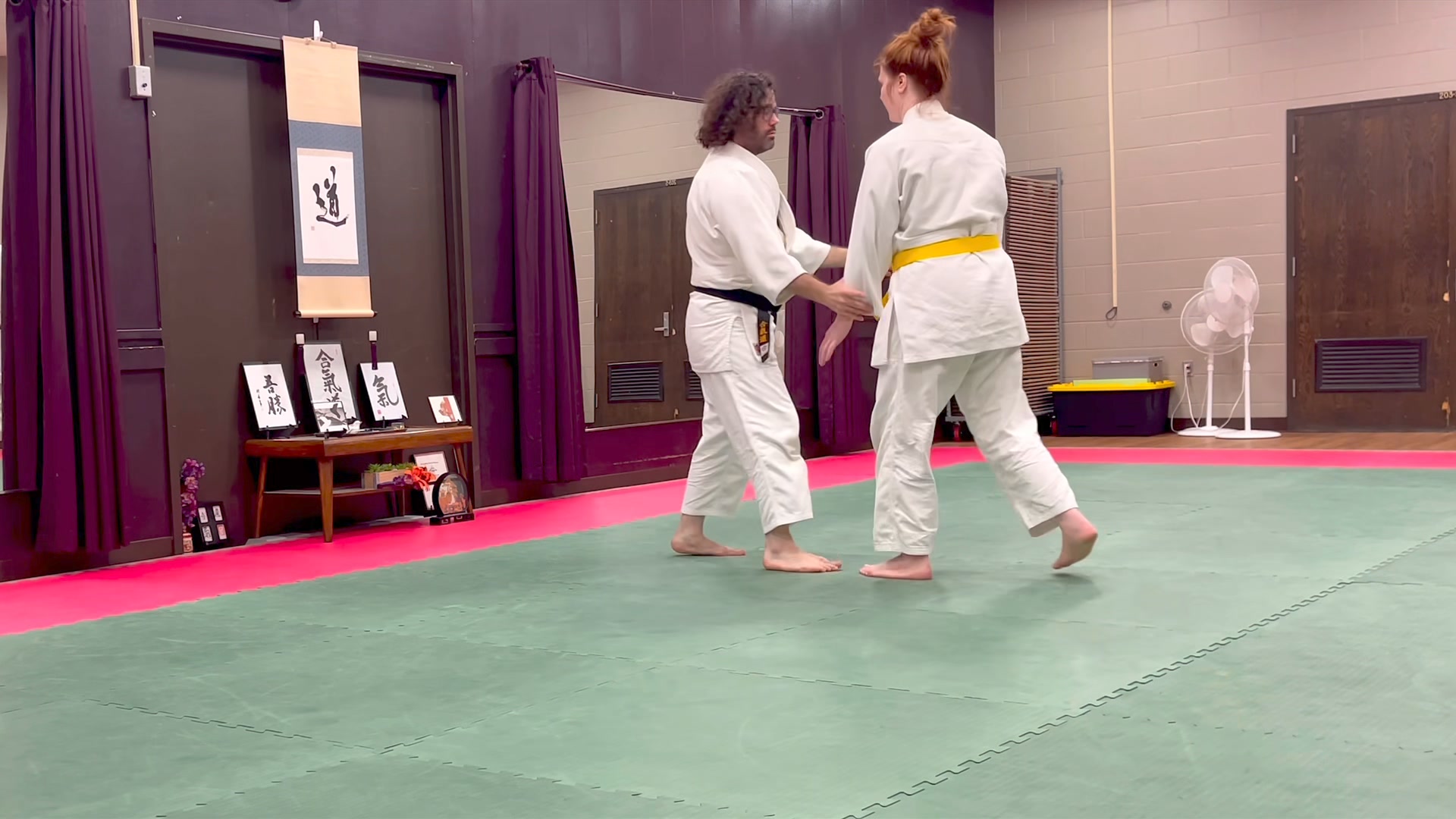 A few variations from Gyaku Hanmi Katate Dori Tai No Henko. Kihon 