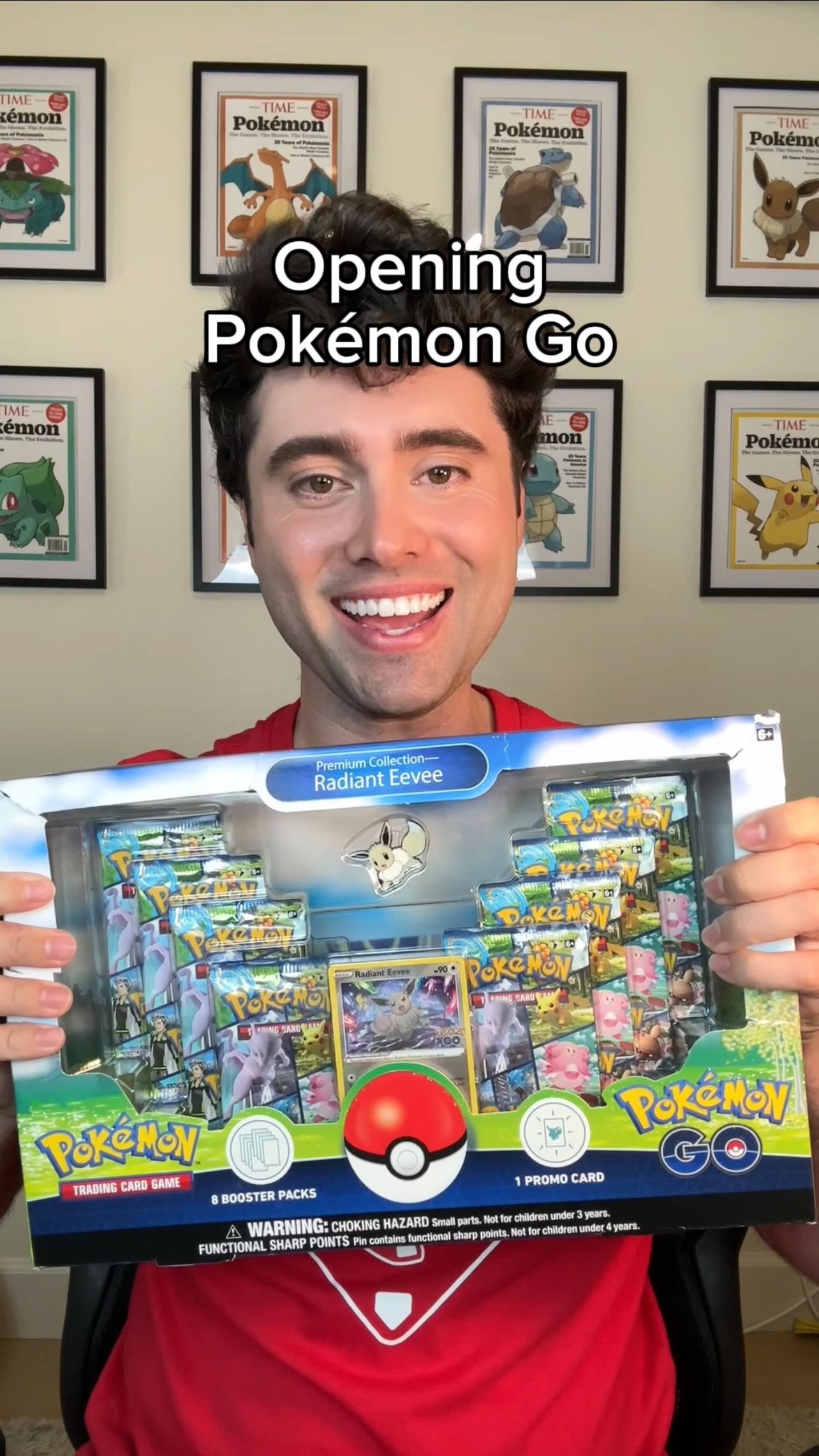 Opening a Pokémon Go Radiant Eevee Premium Collection