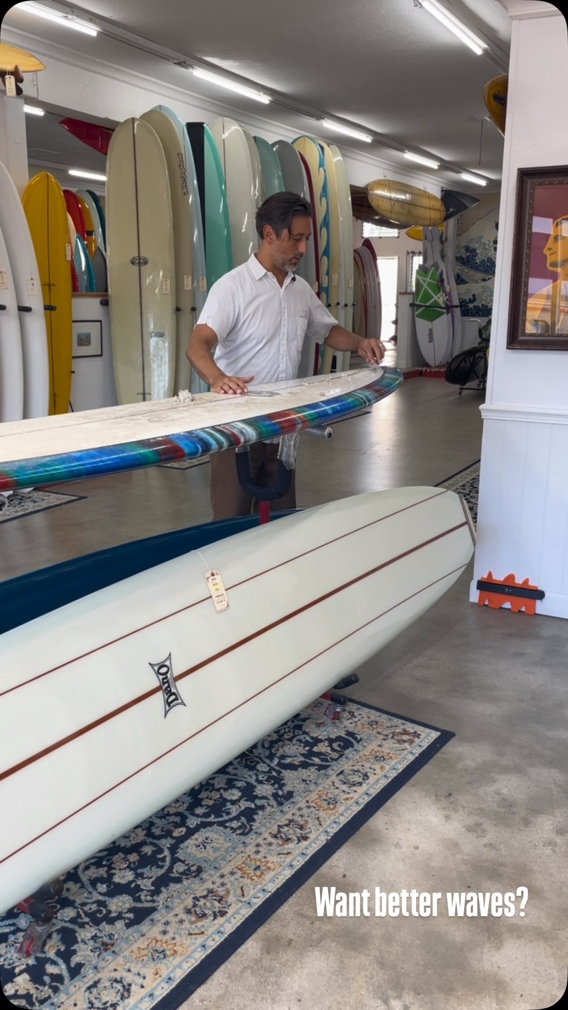 Mr. Owl Chapman has been making surfboards on the North Shore