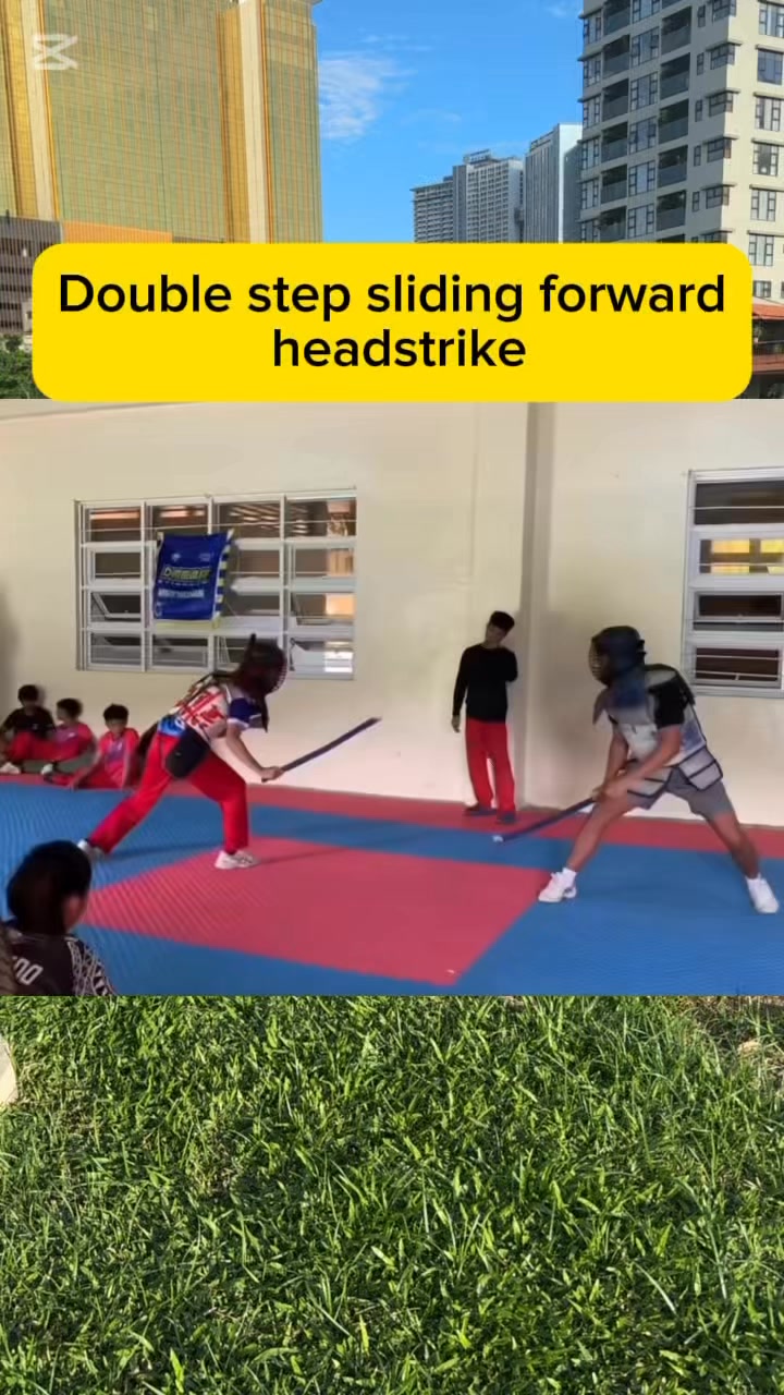 Arnis Padded 101: Double step sliding forward headstrikes #kali #arnis ...