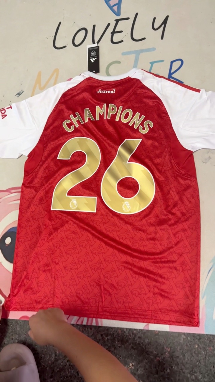 This special 26 Champions Arsenal jersey carries all the glory of