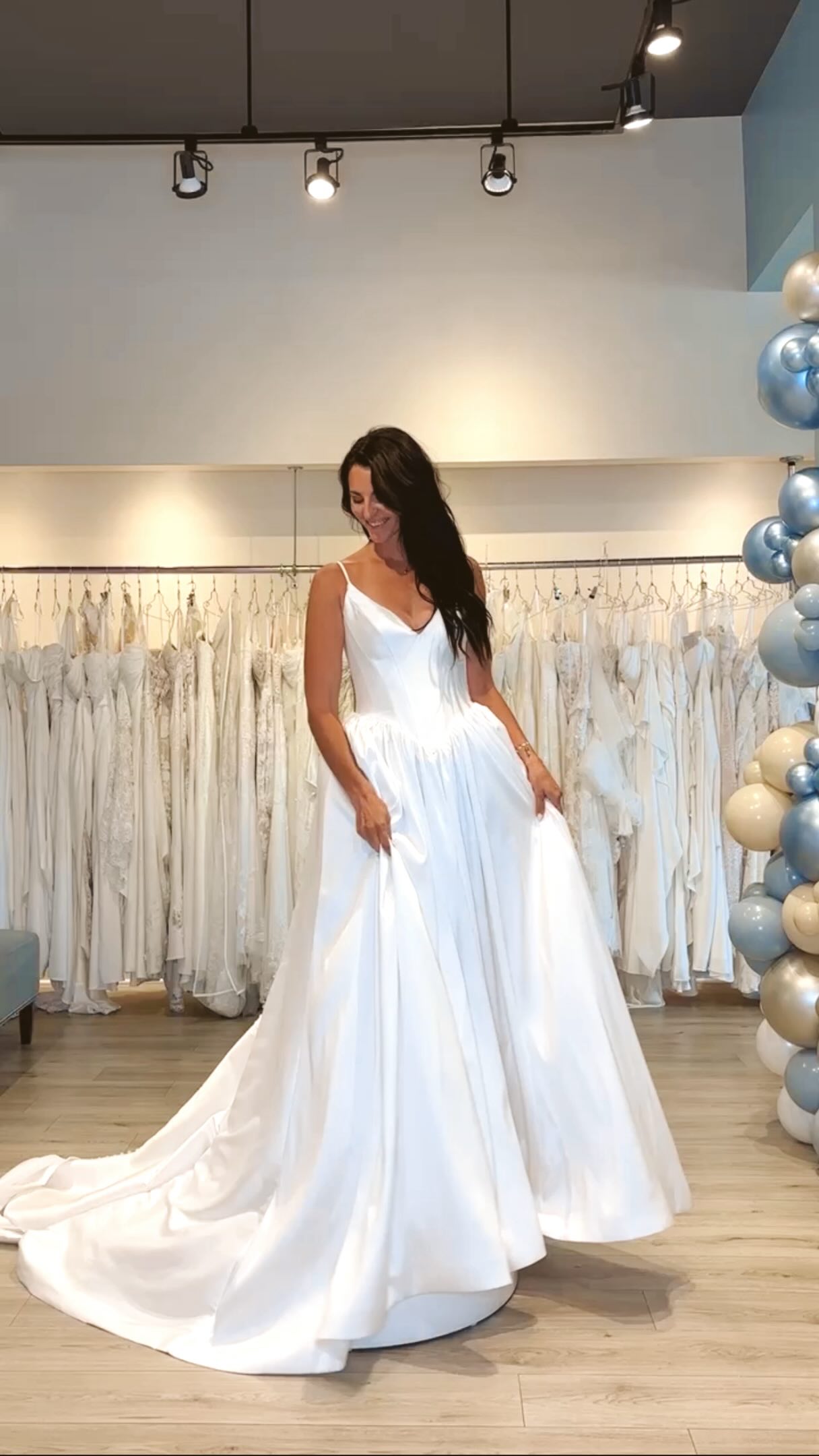 Tag your fiancé (or bestie 😌🥂) and make them choose!, Which wedding dress would they pick for you, 1-4?, // bride, wedding dress, wedding dress shopping,, belle amour, toledo ohio bridal shop, bridal 