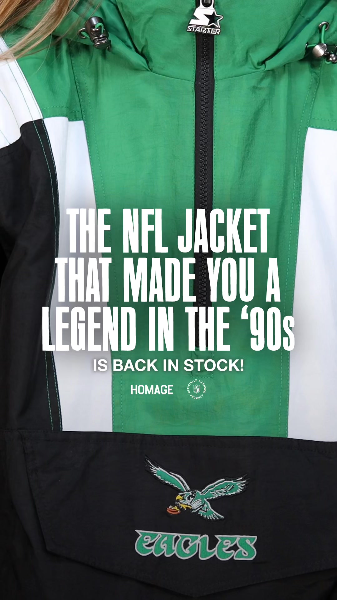 Just like you remember! Shop Starter Jackets all 32 NFL Teams from