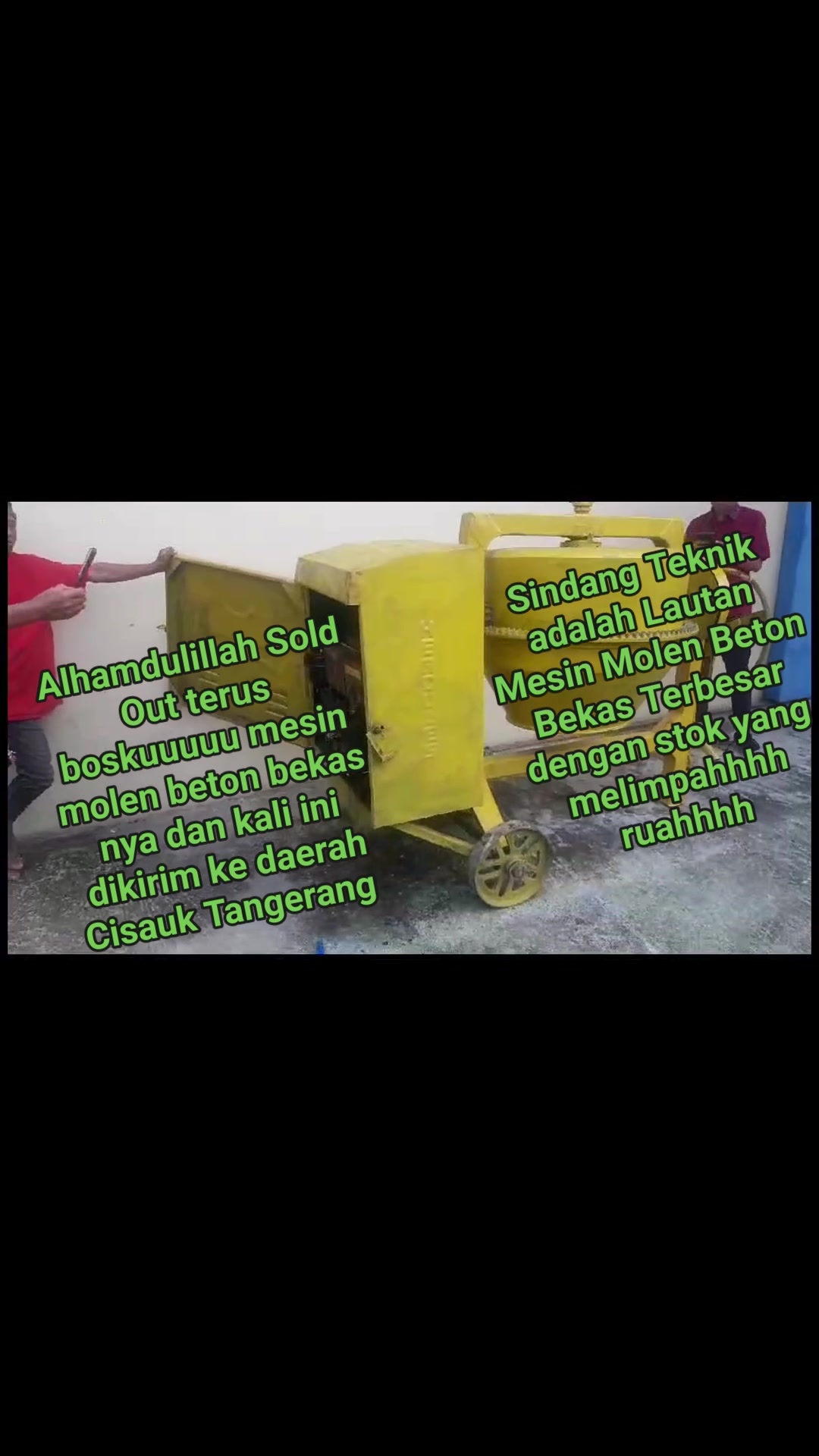 JUAL BELI MESIN MOLEN BETON DONGFENG PENGADUK CORAN SEMEN KONDISI ...