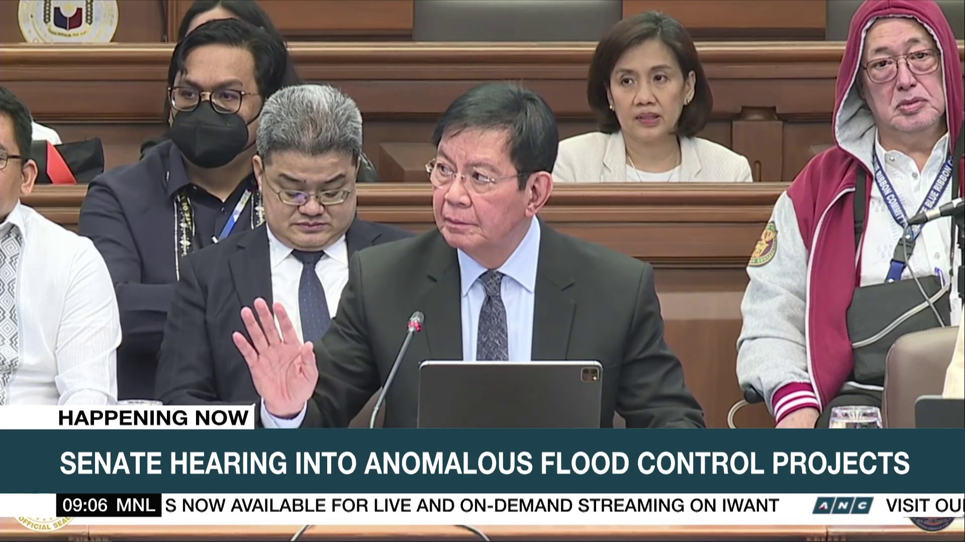 Senators Rodante Marcoleta and Panfilo Lacson engaged in a heated ...