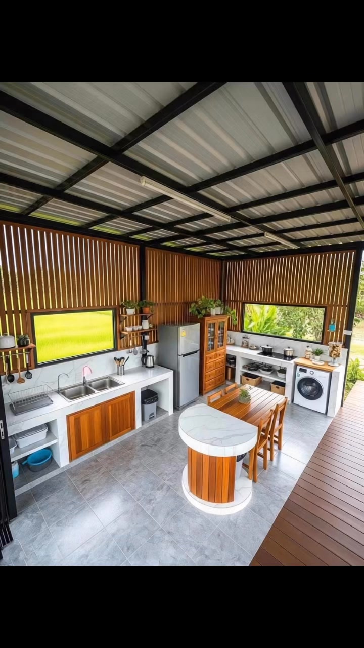 ครัวไทยโล่งๆ ห้องครัวสวยมาก น่าทำอาหาร | แบบบ้านสวย | Facebook