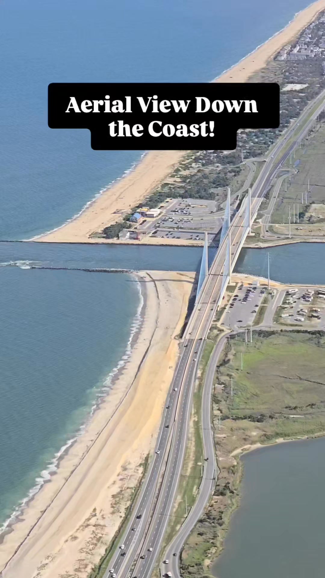 From the bridge to the horizon! 🌞 ️ This epic aerial view from the ...