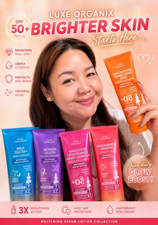 Our 𝐖𝐡𝐢𝐭𝐞 𝐁𝐨𝐨𝐬𝐭𝐞𝐫 𝐋𝐨𝐭𝐢𝐨𝐧 is a fast-absorbing daily serum body lotion to nourish and hydrate your skin from the neck down. You'll also get immediate SPF 50 mineral protection from the sun