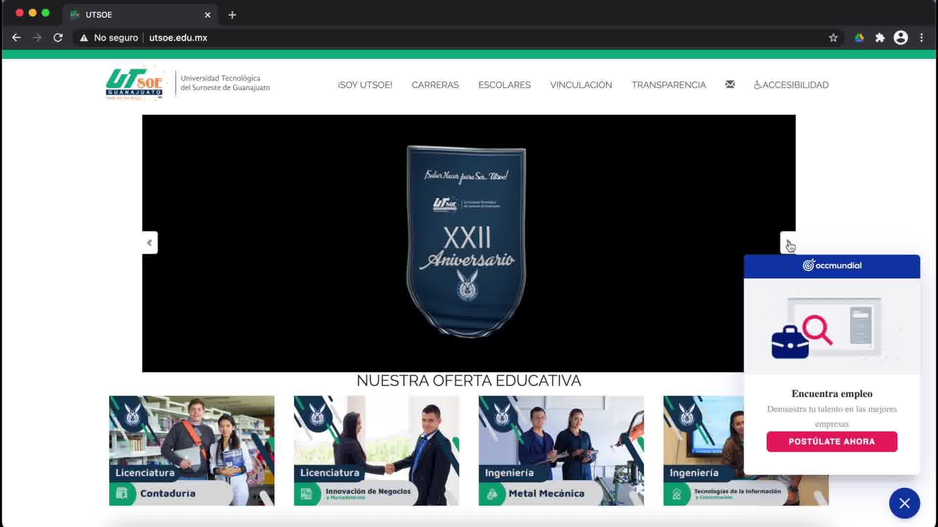 UTSOE - TRÁMITE DE PRE REGISTRO 2021