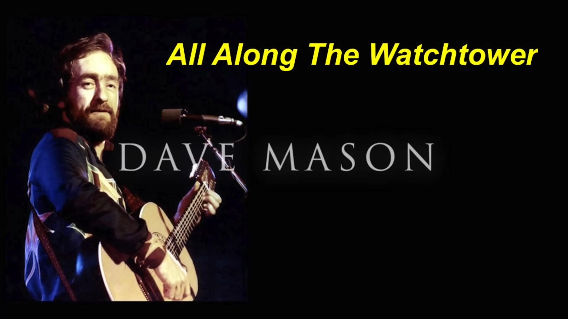 Dave Mason - All Along the Watchtower (live on The Midnight 