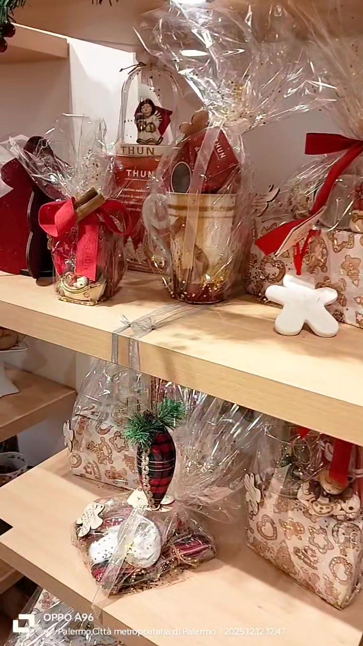 Confezione Regalo THUN Con Pandorino E Addobbo In Porcellana - 14.5x8x21 Cm, Idea Regalo Natalizia Elegante