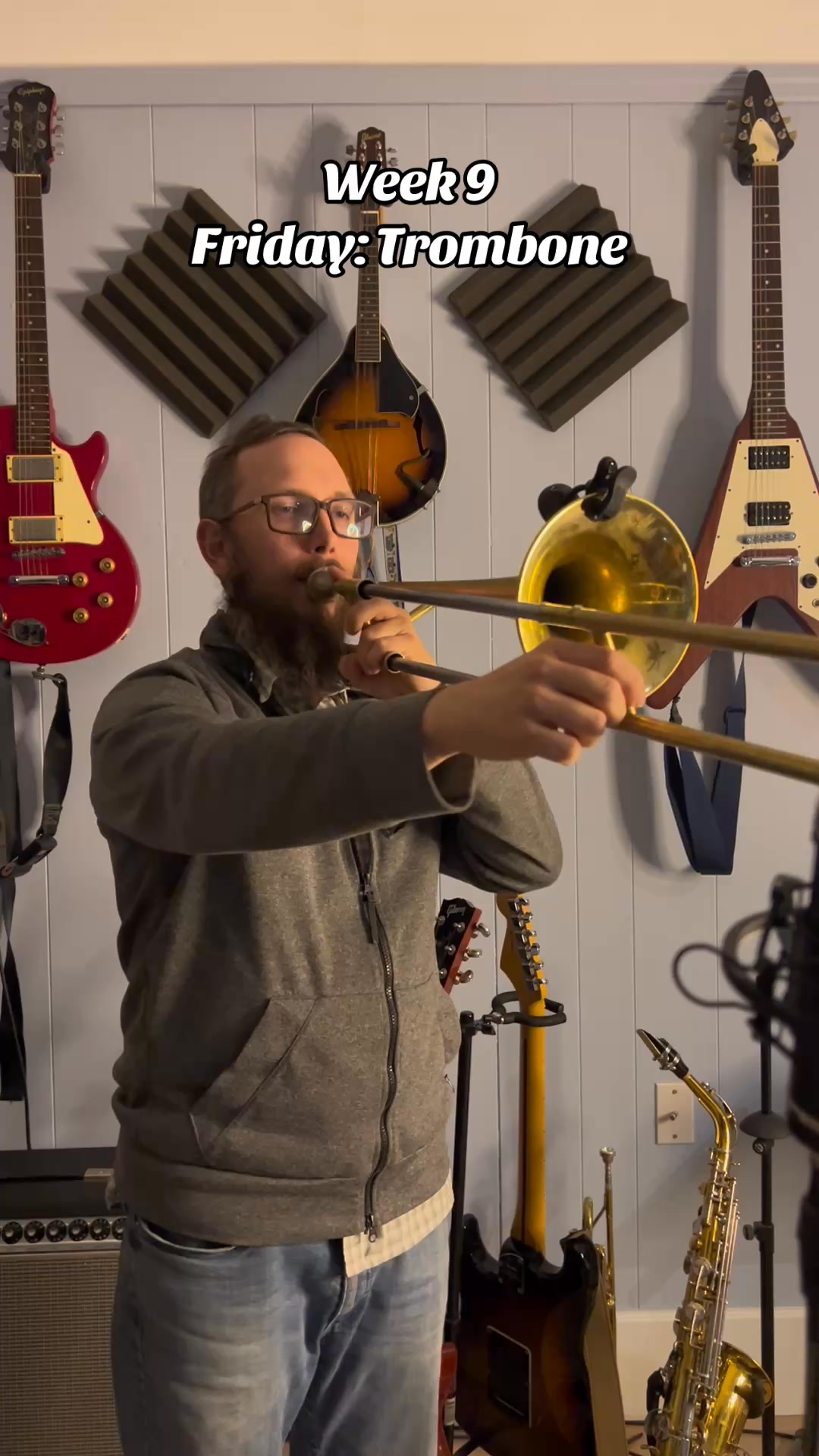 Db Major scale for the trombone now. I’m using the tuner more to help ...