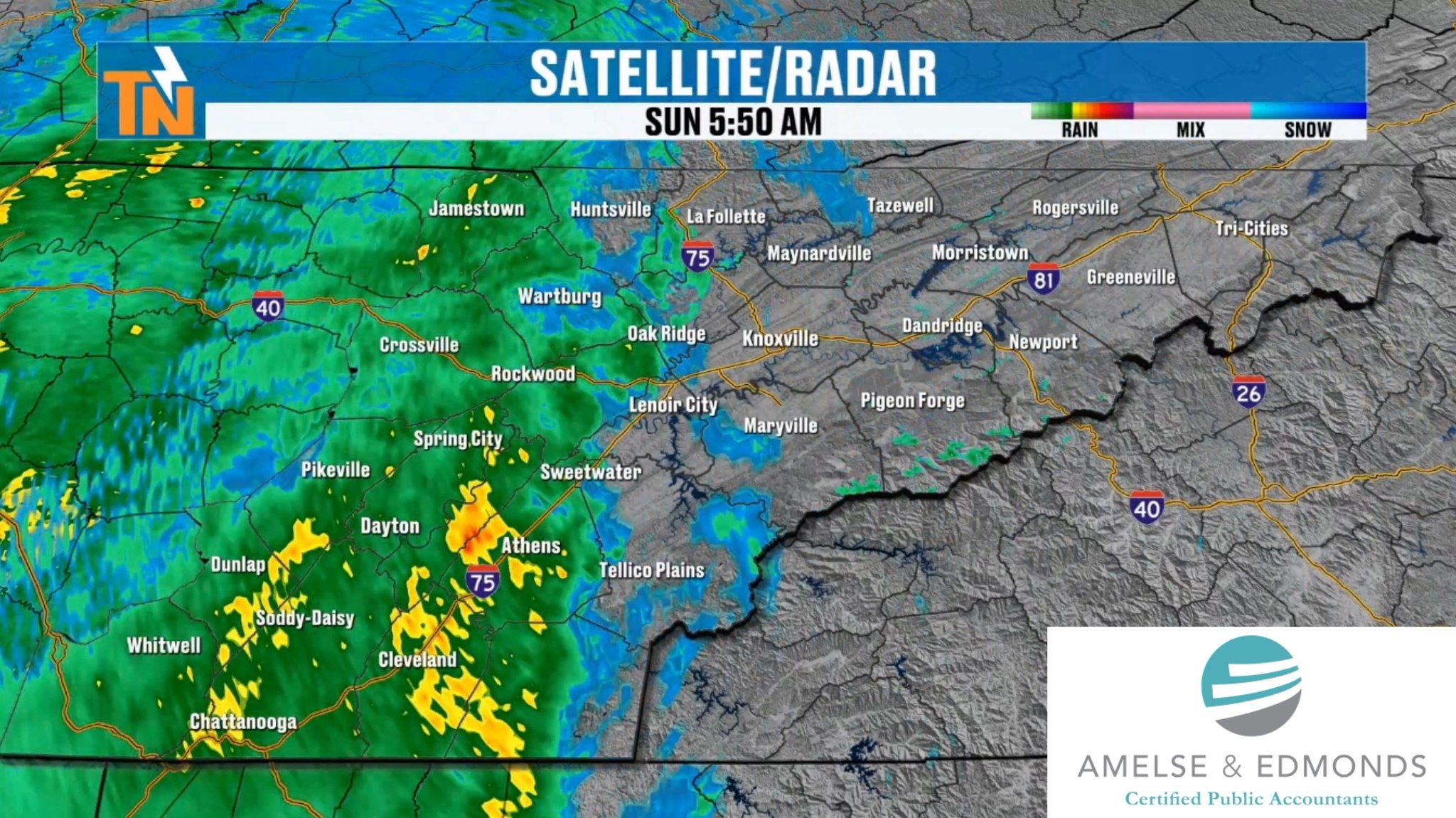 10.19.25 RADAR UPDATE 6am Sunday Showers and storms are rolling in this ...