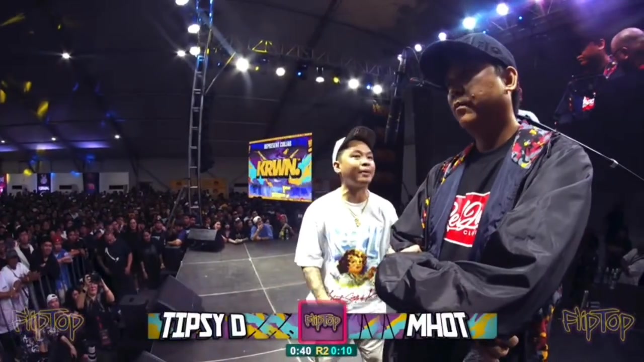 Baweee ang sigaw ng mga tao🔥 Mhot Vs Tipsy D #FlipTopBattleLeague ...