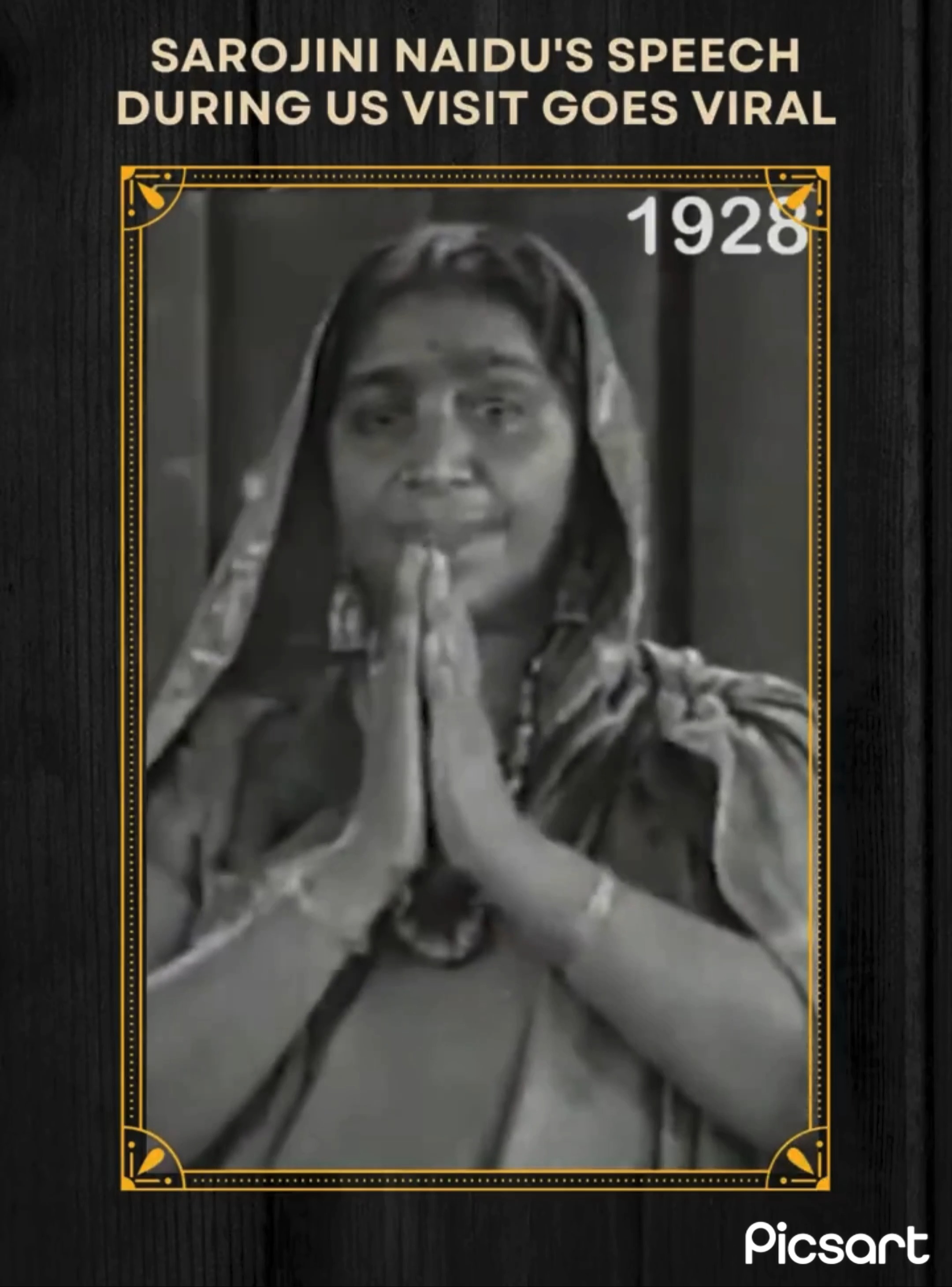 Sarojini Naidu’s 1928 speech in U.S. about India goes viral; Netizens