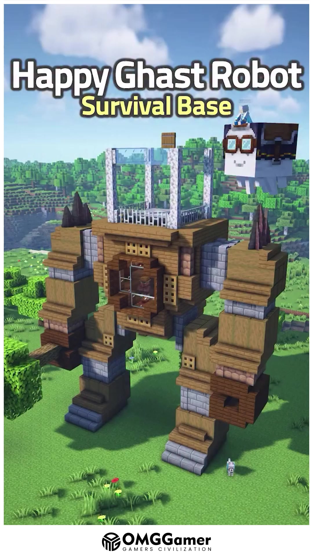 🤖👻 Minecraft Happy Ghast Robot Base ⚡🏰 Bring creativity to life with a ...