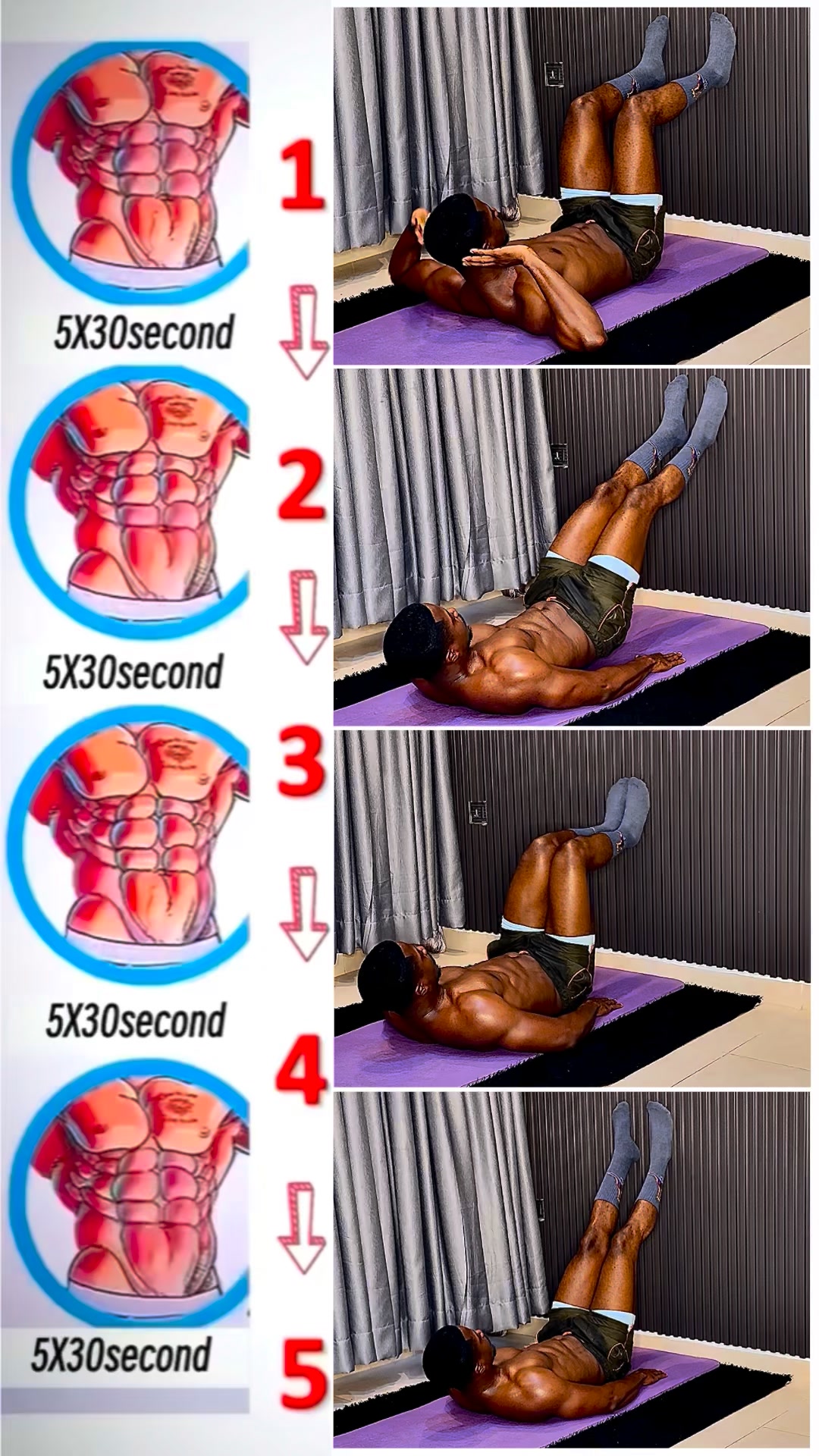 🔥 Total Abs Attack – Upper, Lower & Core in One! 🔥No gym No problem ...