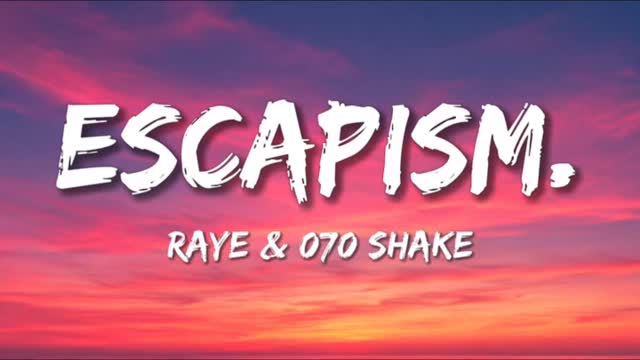 RAYE, 070 Shake - Escapism. (Lyrics), #raye #070shake #escapism #lyrics #music , Musicloudz, Reels | MusicLoudz