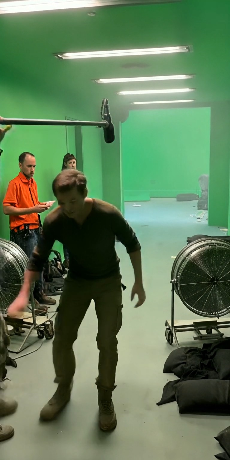 This behind-the-scenes clip reveals how intense fire escape scenes are ...