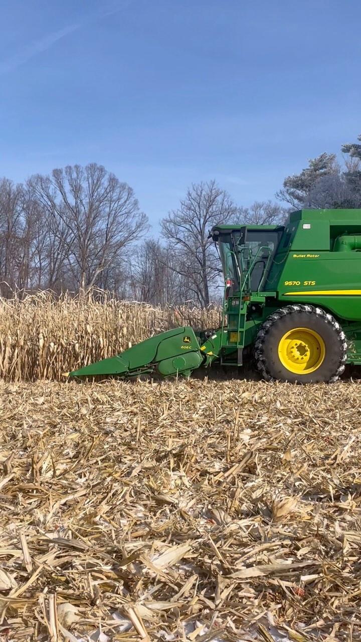 Combine Day🌽 All of our corn fields are chopped for silage in October ...