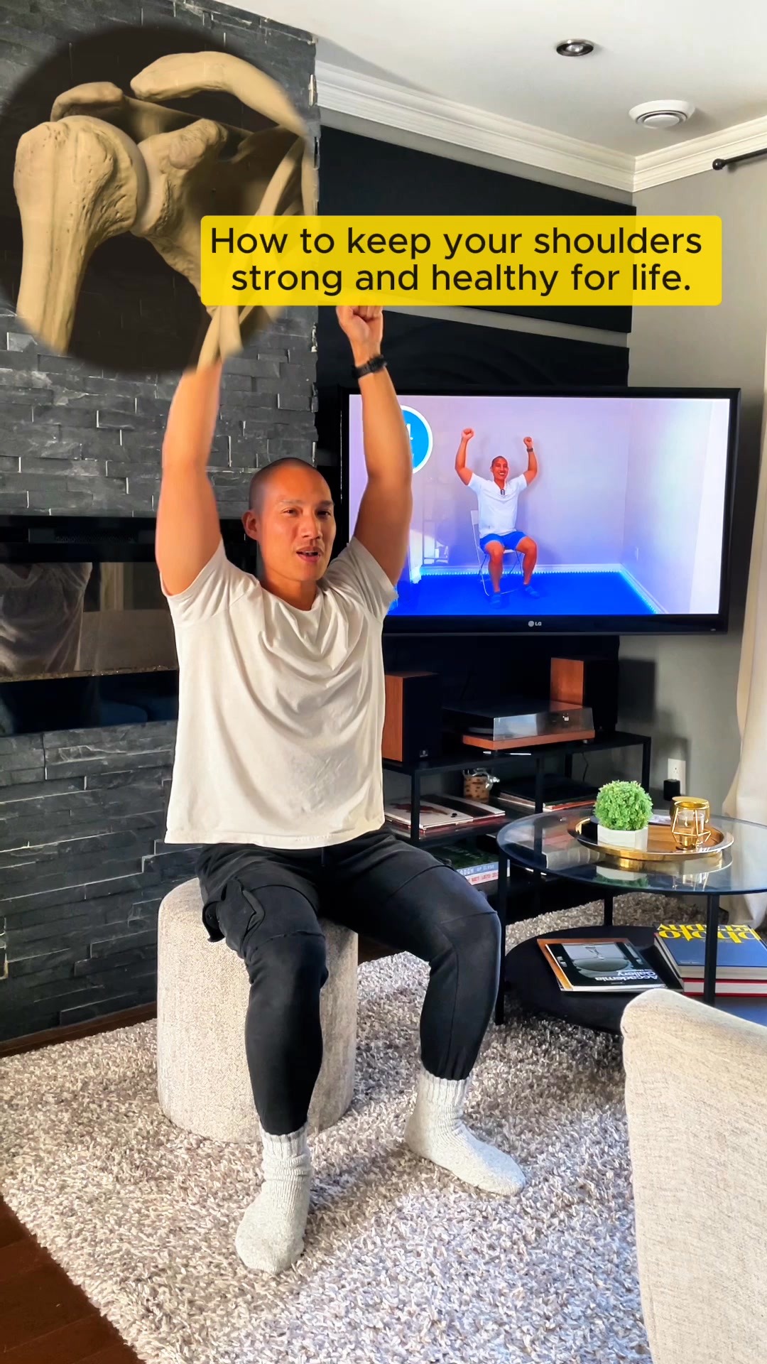 This exercise helps keep your shoulders healthy and strong by improving ...