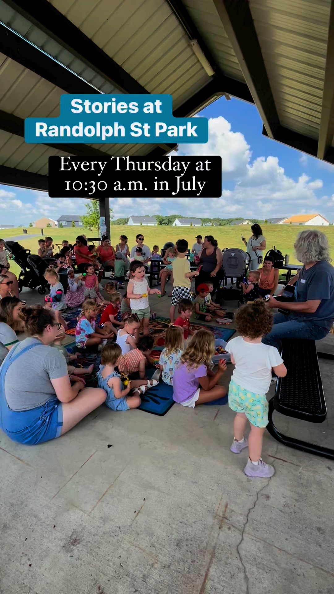 The library holds weekly story times at Randolph Street Park, Winfield ...