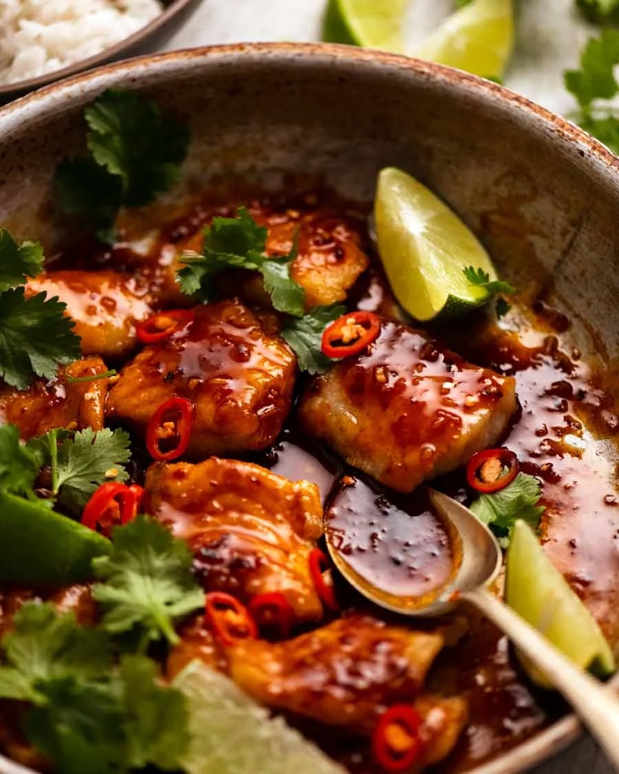 🌶️🐟 Chilli Lime Fish - Fairly spicy but not blow-your-head-off. You can ...
