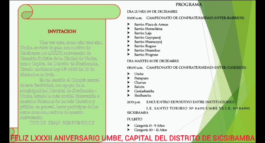 Visit UMBE-Perú