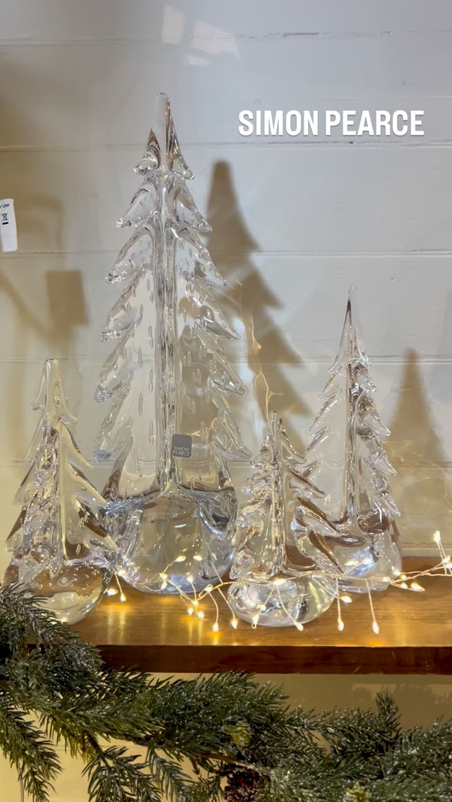 We are in love with our Simon Pearce Tree Mantel ~ Create your ...
