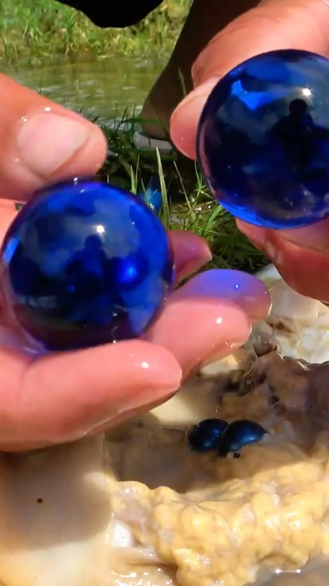 I'm having fun today, it's all big river clams and pearls #pearl # ...