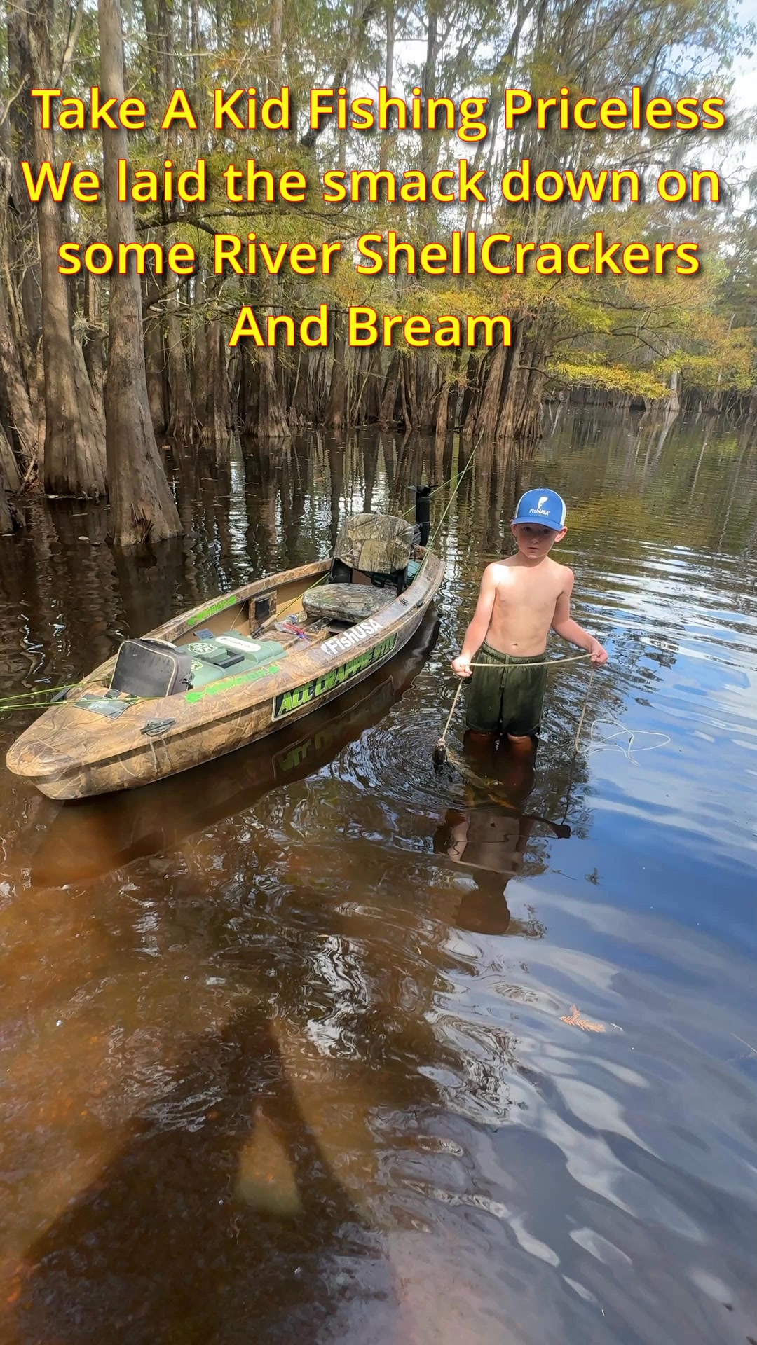 7-Year-Old + Warrior Boat = Stringer FULL of Shellcrackers & Bream! 🐟🔥 ...